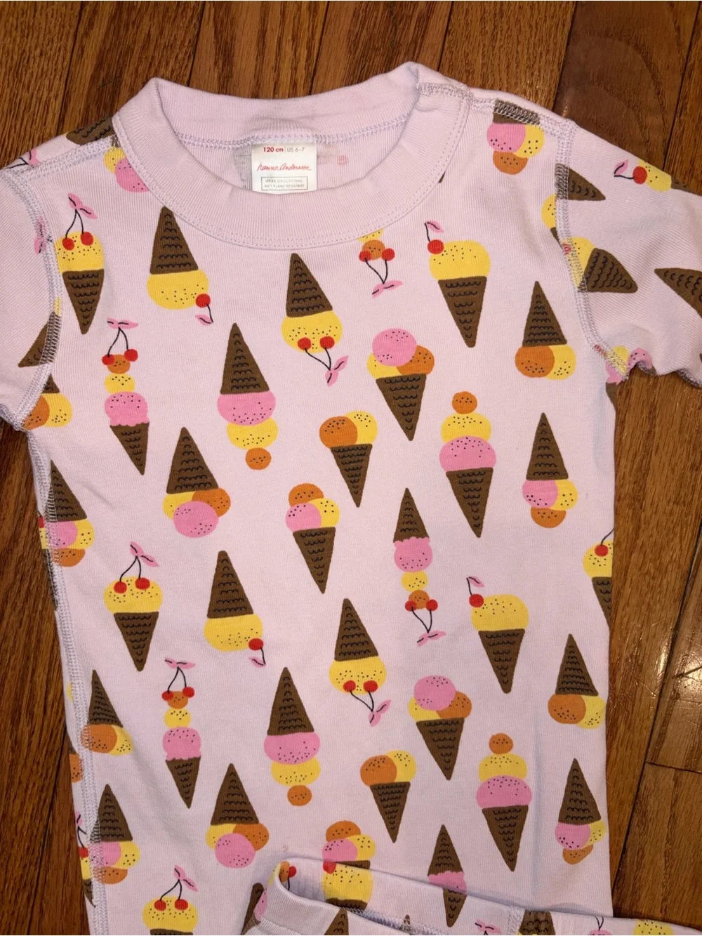 Hanna Andersson Girls 6-7 Short-Sleeve Pajama Set